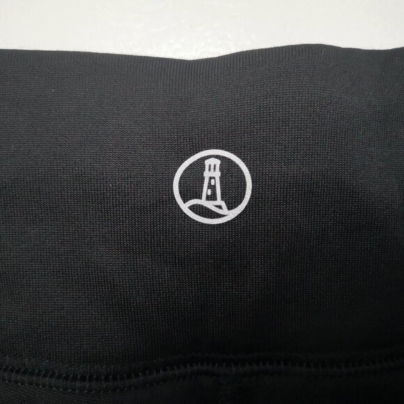 Lands' End Ladies Size Medium Tall Black Fleece Lined Pull On Track Pants - Picture 8 of 11